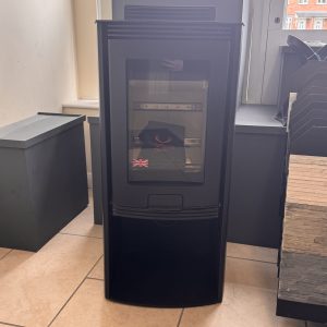 Di Lusso R4 Euro Woodburner with Curved Black Sides, Ex-Display: £1,699